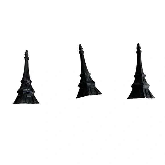 Paris Eiffel Tower Magnetic Memo Board Tin Wall Decor WithWire Hanger Distressed - Picture 4 of 8